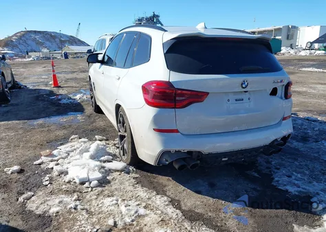 2021 BMW X3 M z USA, uszkodzony, nr VIN 5YMTS0C01M9G88542